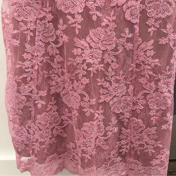 NWT V. Chapman Maxi Dress Ruby Gown Pink Lace Bustier Corset Wedding Guest sz 2 - Picture 10 of 10